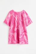 H&M Paillettenkleid Rosa/Gemustert, Kleider in Größe 92. Farbe: Pink/p...