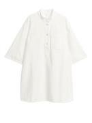 Arket Tunikakleid aus Twill Weiß, Alltagskleider in Größe 44. Farbe: W...
