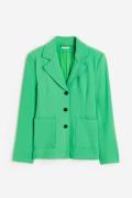 H&M Einreihiger Jersey-Blazer Grün, Blazers in Größe XS. Farbe: Green
