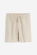 H&M Shorts aus Leinenmix Relaxed Fit Beige in Größe XXL
