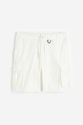 H&M Cargoshorts aus Ripstop Relaxed Fit Weiß in Größe M. Farbe: White