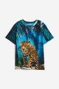 H&M Bedrucktes T-Shirt aus Jersey Blau/Leopard, T-Shirts & Tops in Grö...