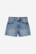 H&M Hohe Denim-Shorts Blau in Größe 52. Farbe: Denim blue
