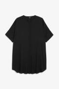 Monki Oversized Blusenkleid Black, Alltagskleider in Größe XXS. Farbe:...