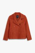 Monki Jacke aus Wollmischung Rostrot, Jacken in Größe XS. Farbe: Rusty...