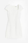 H&M Bouclé-Kleid Weiß, Alltagskleider in Größe 48. Farbe: White