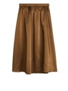 Arket Taftrock Braun, Röcke in Größe 36. Farbe: Brown