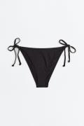 H&M Tie-Tanga Bikinihose Schwarz, Bikini-Unterteil in Größe 48. Farbe:...