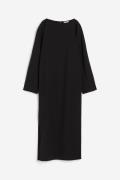 H&M Langes Kleid aus Wollmix Schwarz, Alltagskleider in Größe 42. Farb...
