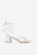 Public Desire Aerin Silbermetallic, Heels in Größe 36. Farbe: Silver m...