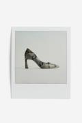 H&M Pumps Beige/Schlangenmuster, Heels in Größe 41. Farbe: Beige/snake...
