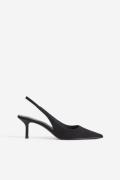 H&M Slingpumps Schwarz, Heels in Größe 42. Farbe: Black