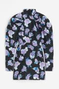 ROTATE x H&M Crinkle Raglan Dress Blurry Flower Bougainvillea, Party k...