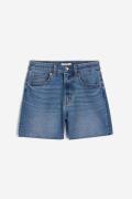 H&M Skinny High Denim Shorts Denimblau in Größe 42. Farbe: blue