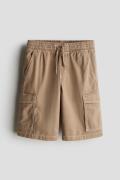 H&M Cargoshorts aus Twill Dunkelbeige in Größe 164. Farbe: Dark beige