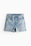 H&M Mom Ultra High Jeansshorts Helles Denimblau in Größe 58. Farbe: Li...