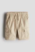 H&M Cargoshorts aus Twill in Größe 110. Farbe: Beige