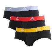 adidas 3P Active Flex Cotton Brief Schwarz/Gelb Baumwolle Small Herren