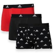 adidas 3P Active Flex Cotton Trunk Schwarz/Rot Baumwolle Medium Herren