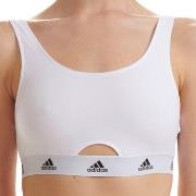 adidas BH Scoop Bralette Weiß Baumwolle Small Damen