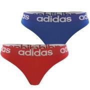 adidas 2P Underwear Brazilian Thong Blau/Rot Baumwolle Small Damen