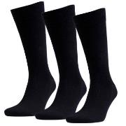 Amanda Christensen 3P True Combed Cotton Sock Schwarz Gr 39/42