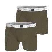 Björn Borg 2P Cotton Stretch Rib Boxer Grün Baumwolle Medium Herren