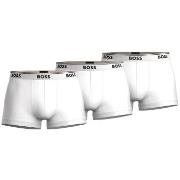 BOSS 3P Cotton Stretch Trunks Weiß Baumwolle Small Herren