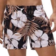 BOSS Badehosen Turtle Recycled Swim Shorts Schwarz gemustert Polyester...