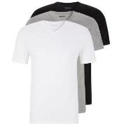 BOSS 3P V-Neck Classic T-shirt Weiß/Grau Baumwolle Small Herren