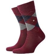 Burlington Edinburgh Wool Sock Dunkelrot Gr 40/46 Herren