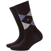 Burlington 2P Everyday Mix Cotton Sock Schwarz/Blau Gr 36/41 Herren