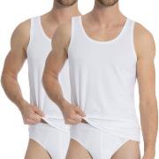 Calida 2P Natural Benefit Athletic Shirt Weiß Baumwolle Small Herren