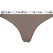 Calvin Klein Carousel Thong Braun Baumwolle Small Damen