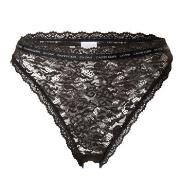 Calvin Klein 2P CK One Lace Brazilian High Waist Schwarz Nylon Small D...