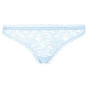 Calvin Klein CK One Lace Thong Hellblau Nylon Small Damen