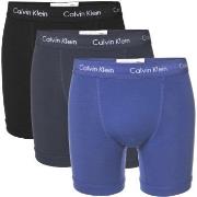 Calvin Klein 3P Cotton Stretch Boxer Brief Blau Baumwolle Small Herren