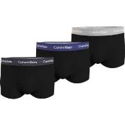 Calvin Klein 3P Cotton Stretch Low Rise Trunks Schwarz/Grau Baumwolle ...