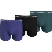 Calvin Klein 3P Cotton Stretch Trunks Lila/Türkis Baumwolle Small Herr...