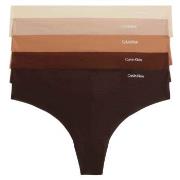 Calvin Klein 5P Invisible Thongs Mixed Small Damen