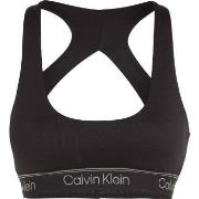 Calvin Klein BH Sport Ribbed Medium Impact Sport Bra Schwarz Polyester...