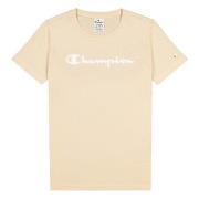 Champion American Classics Crewneck T-shirt W Beige Baumwolle Small Da...
