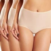 Chantelle 3P Soft Stretch Briefs Beige One Size Damen