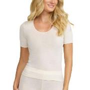 Damella Wool And Silk T-Shirt Vanille Wolle 38 Damen