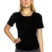 Damella Wool T-Shirt Schwarz Wolle Small Damen