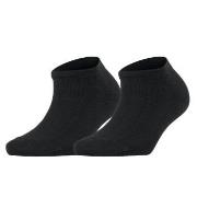 Falke 2P Women Casual Happy Sneaker Sock Schwarz Gr 39/42 Damen