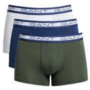 Gant 3P Basic Cotton Trunks Blau/Grün Baumwolle Small Herren