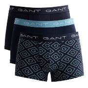 Gant 3P Cotton Stretch Print Trunks Marine Baumwolle Medium Herren