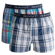 Gant 2P Cotton With Fly Boxer Shorts Kariert Baumwolle Medium Herren