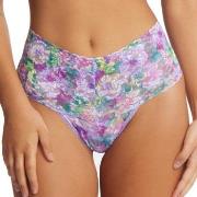 Hanky Panky 2P Signature Lace Print Retro Thong Lila Nylon One Size Da...